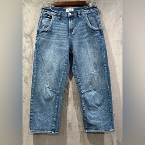 Dear John Women’s Size 29 Lasso Barrel Fit Western Hue Blue High Rise Jeans